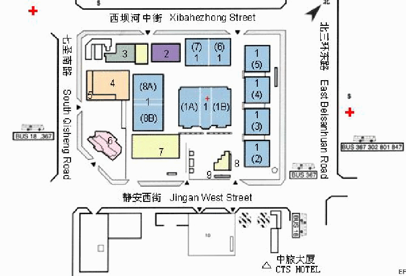 中國國際展覽中心(朝陽館)場館圖